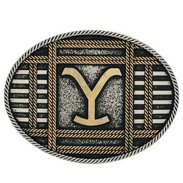 Yellowstone Squared Up Oval Belt Buckle A912YEL