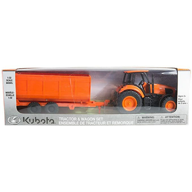 Kubota Farm Tractor With Trailer Toy- 5100004
