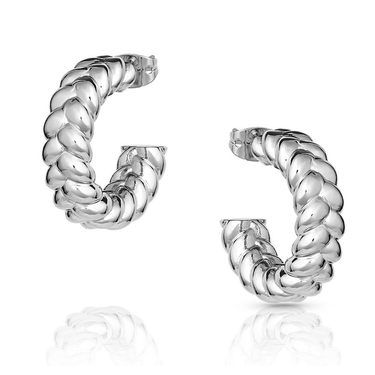 Pillowed Braid Hoop Earring BY MONTANA SILVER SMITH ER4794
