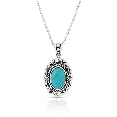 Into the Blue Turquoise Pendant Necklace NC5126