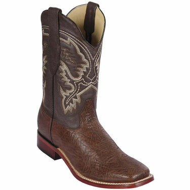 Bull Shoulder Grasso Wide Square Toe Boot by Los Altos Boots in Honey 822G3151