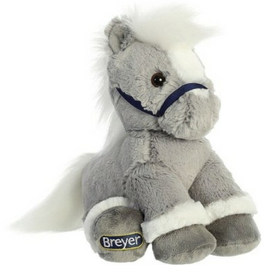 11" Grey Plush Horse by Aurora 14365