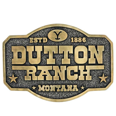 The Dutton Ranch Attitude Buckle- A910YEL