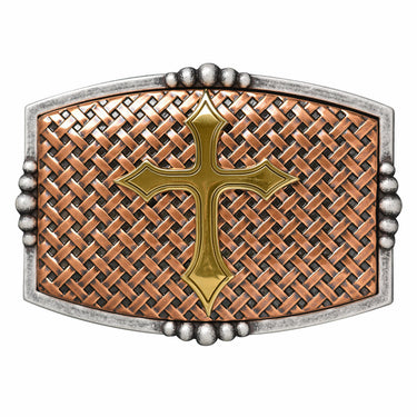 Copper Basketweave with Cross Buckle 37115