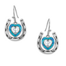 The Love Inside Luck Horseshoe Earrings By Montana Silversmiths ER4923
