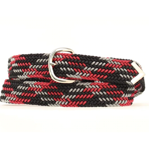 Braided Belt | Red, Black, and Grey Nylon Belt – Cowtown  display picture 1