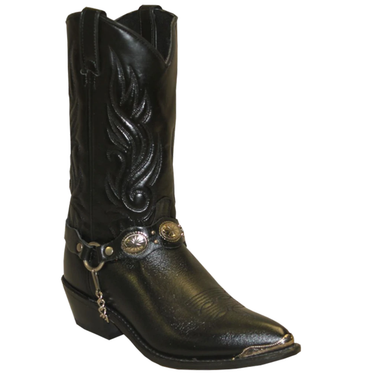 Cowtown Cowboy Outfitters Men's Sage Black Cowboy Boots with Concho Bracelet by Abilene 3033  199.99 New