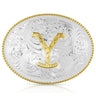 The Yellowstone Dutton Ranch Belt Buckle by Montana Silversmiths Yellow17