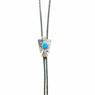 T-Bird with Turquoise Stone Bolo Tie by Fashionwest 1137T 