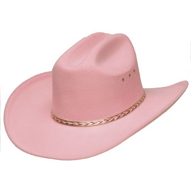 Pink Faux Felt Cowboy Hat by Western Express BFF-26PINK