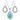 Roadrunner Turquoise Scalloped Jewelry Set JS5129