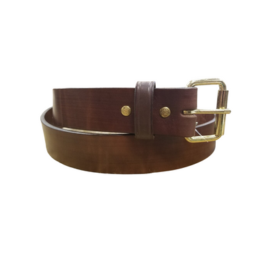 1 3/4" Hand Crafted Extra Wide Leather Belt by H Miller & Sons 730