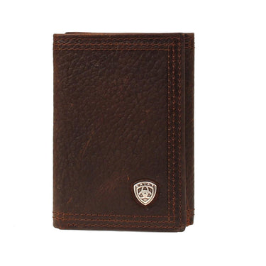 Ariat Performance Work Rodeo Brown Tri-Fold Wallet A35122282