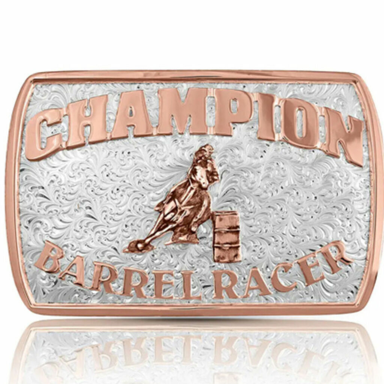 Champion Barrel Racer Buckle by Montana Silversmiths – Cowtown Cowboy ...