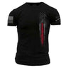 Red Line Flag T-Shirt by Grunt Style GS2757