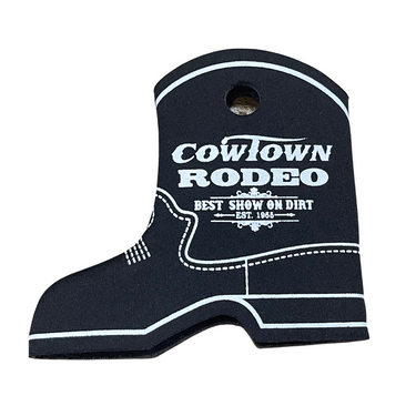 Cowtown Rodeo Black Boot Coozie By Real Time Products X3012-BL