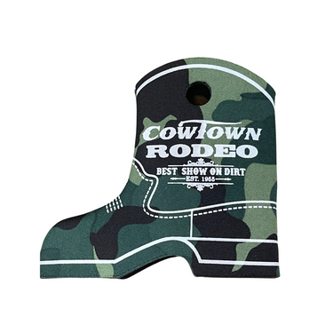Cowtown Rodeo Camo Boot Coozie By Real Time Products X3012-CA