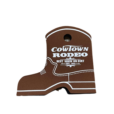 Cowtown Rodeo Brown Boot Coozie By Real Time Products X3012-BR