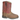 Toddler's Red & Brown Autry Side Zip Square Toe Boot by Smoky Mountain Boots 3919T
