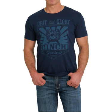 Men's Grit & Glory Logo Navy T-Shirt MTT1690549