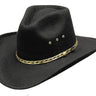 Kids Black Pinch Front Faux Felt Cowboy Hat by Western Express BFF-36BLK-K