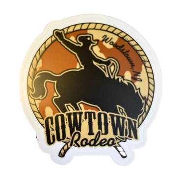 2023 Cowtown Rodeo Bronc Sticker - DTSTK-YJV