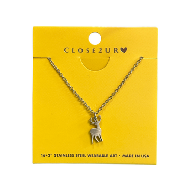 Deer Stainless Charm Necklace DR